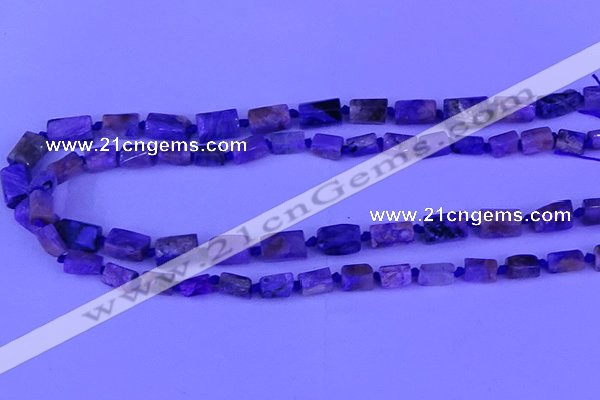 CNG7648 15.5 inches 5*7mm - 8*10mm nuggets charoite beads