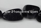 CNG77 15.5 inches 10*14mm - 20*35mm nuggets blue goldstone beads