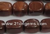 CNG770 15.5 inches 13*18mm nuggets Chinese red jasper beads wholesale