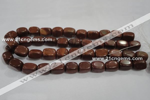 CNG770 15.5 inches 13*18mm nuggets Chinese red jasper beads wholesale