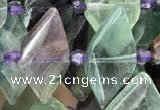 CNG7705 15.5 inches 13*20mm - 15*25mm faceted freeform fluorite beads