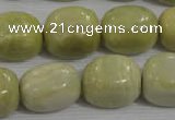 CNG771 15.5 inches 15*18mm nuggets lemon jasper beads wholesale