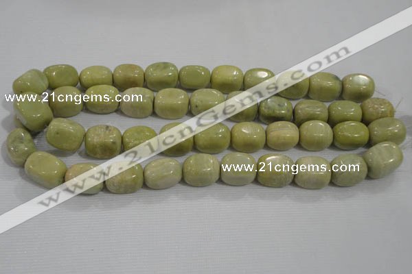 CNG771 15.5 inches 15*18mm nuggets lemon jasper beads wholesale