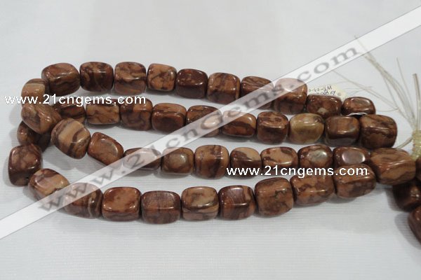 CNG772 15.5 inches 13*18mm nuggets chinese bamboo stone beads wholesale