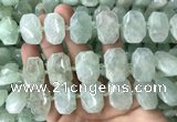 CNG7753 13*18mm - 15*25mm faceted freeform light prehnite beads