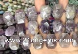 CNG7777 15.5 inches 13*18mm - 15*25mm faceted freeform amethyst beads