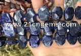 CNG7788 15.5 inches 13*18mm - 15*25mm faceted freeform sodalite beads