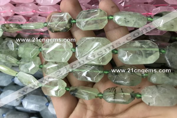 CNG7804 15.5 inches 13*18mm - 18*25mm faceted freeform prehnite beads