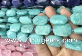 CNG7814 15.5 inches 13*18mm - 18*25mm faceted freeform amazonite beads