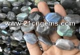 CNG7820 15.5 inches 13*18mm - 18*25mm faceted freeform labradorite beads