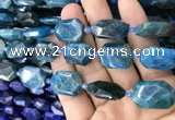 CNG7821 15.5 inches 13*18mm - 18*25mm faceted freeform apatite beads