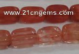 CNG783 15.5 inches 13*18mm nuggets cherry quartz beads wholesale