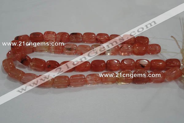 CNG783 15.5 inches 13*18mm nuggets cherry quartz beads wholesale