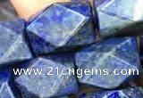 CNG7849 15.5 inches 12*16mm - 13*18mm faceted nuggets lapis lazuli beads