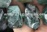 CNG7856 15.5 inches 12*16mm - 15*20mm faceted nuggets moss agate beads