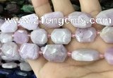 CNG7895 15.5 inches 13*18mm - 18*25mm faceted freeform kunzite beads