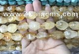 CNG7900 15.5 inches 12*16mm - 15*25mm faceted nuggets citrine beads