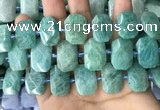 CNG7922 15.5 inches 13*18mm - 15*25mm faceted freeform amazonite beads