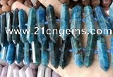 CNG7937 15.5 inches 10*22mm - 12*45mm faceted nuggets apatite beads