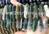 CNG7946 15.5 inches 10*22mm - 12*45mm faceted nuggets Indian agate beads