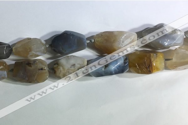 CNG7958 15.5 inches 15*25mm - 20*40mm nuggets agate beads