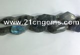 CNG7964 15.5 inches 15*25mm - 20*40mm nuggets labradorite beads