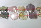 CNG7978 25*30mm - 35*45mm freeform mixed quartz slab beads