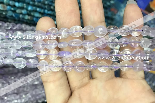 CNG8001 15.5 inches 6*8mm nuggets light amethyst beads wholesale