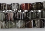 CNG801 15.5 inches 8*12mm faceted nuggets agate gemstone beads