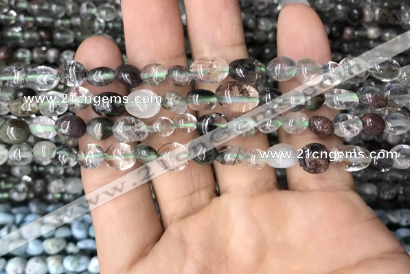 CNG8010 15.5 inches 6*8mm nuggets phantom quartz beads