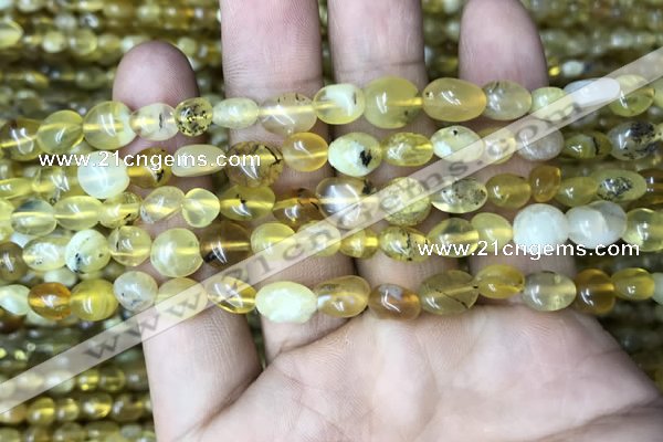 CNG8012 15.5 inches 6*8mm nuggets yellow opal beads wholesale