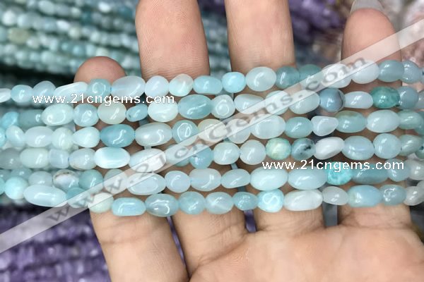 CNG8014 15.5 inches 6*8mm nuggets amazonite beads wholesale