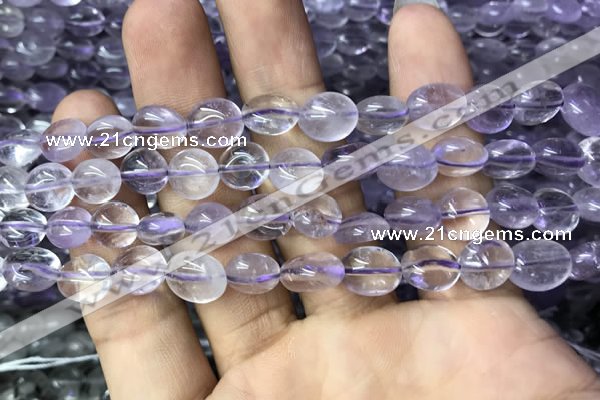CNG8030 15.5 inches 8*10mm nuggets light amethyst beads wholesale