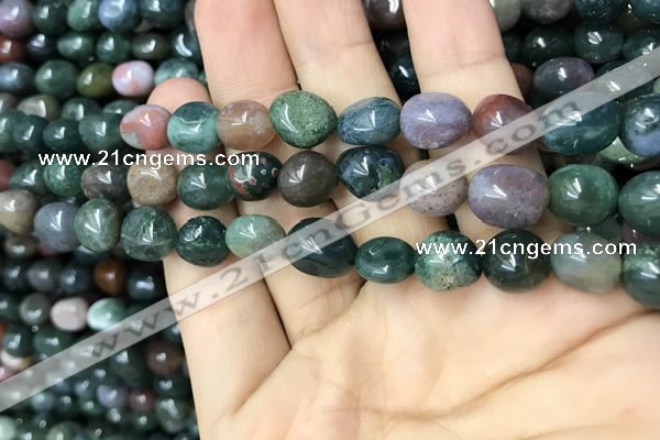 CNG8040 15.5 inches 8*10mm nuggets Indian agate beads wholesale