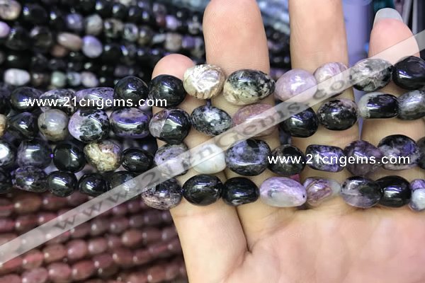 CNG8045 15.5 inches 8*10mm nuggets charoite beads wholesale