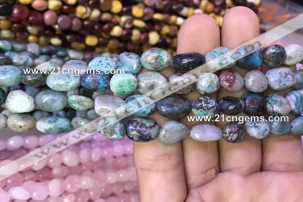 CNG8046 15.5 inches 8*10mm nuggets chrysocolla beads wholesale