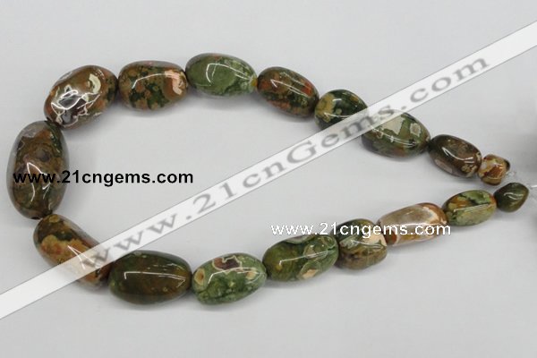 CNG81 15.5 inches 10*20mm - 20*35mm nuggets rhyolite gemstone beads