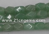 CNG810 15.5 inches 8*12mm faceted nuggets green aventurine beads