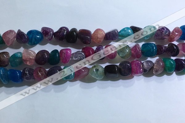 CNG8110 15.5 inches 6*8mm - 10*12mm agate gemstone chips beads