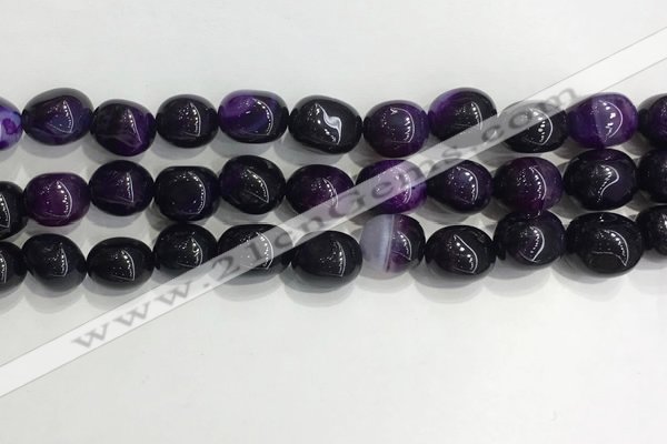 CNG8116 15.5 inches 8*12mm nuggets agate beads wholesale