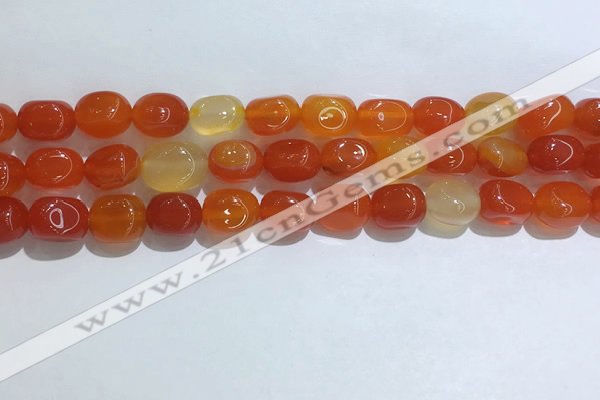 CNG8118 15.5 inches 8*12mm nuggets agate beads wholesale