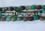 CNG8138 15.5 inches 8*12mm nuggets striped agate beads wholesale