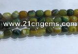 CNG8139 15.5 inches 8*12mm nuggets striped agate beads wholesale