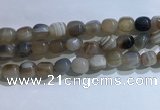 CNG8140 15.5 inches 8*12mm nuggets striped agate beads wholesale