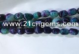 CNG8146 15.5 inches 8*12mm nuggets striped agate beads wholesale