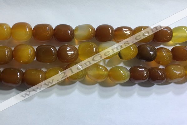 CNG8151 15.5 inches 10*14mm nuggets agate beads wholesale