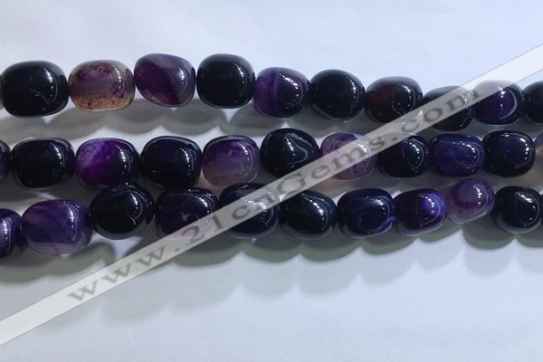 CNG8152 15.5 inches 10*14mm nuggets agate beads wholesale