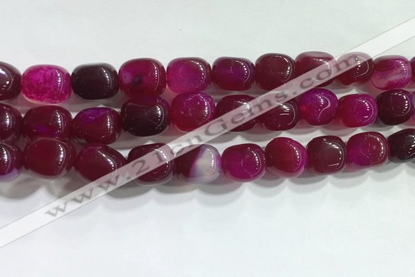 CNG8153 15.5 inches 10*14mm nuggets agate beads wholesale