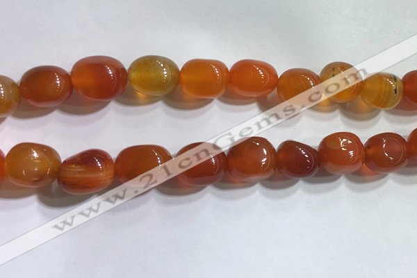 CNG8154 15.5 inches 10*14mm nuggets agate beads wholesale