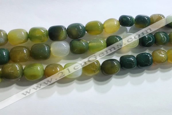 CNG8157 15.5 inches 10*14mm nuggets agate beads wholesale